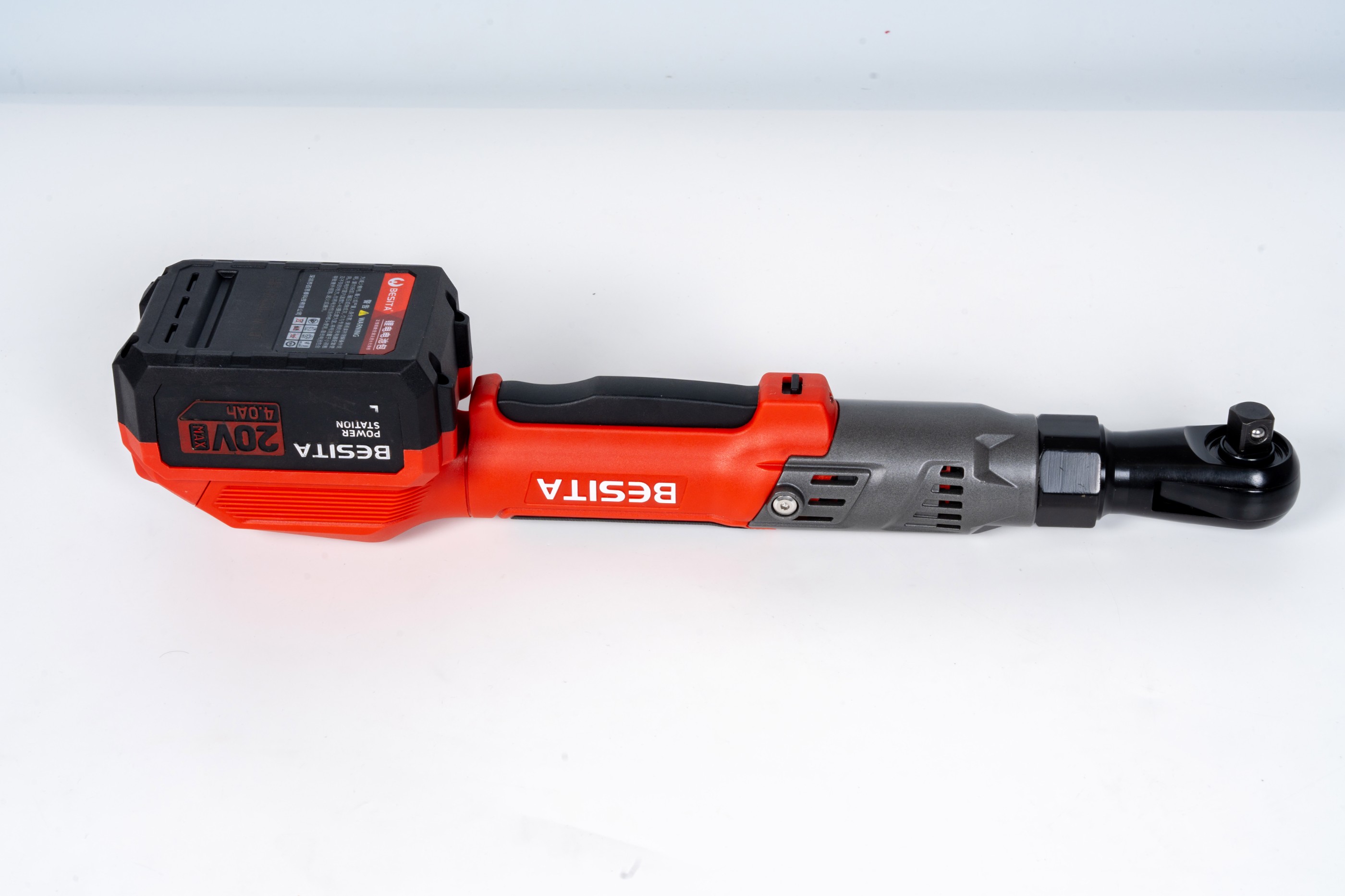 E-501-20V无刷锂电棘轮扳手（90Nm)2.0AH两电一充