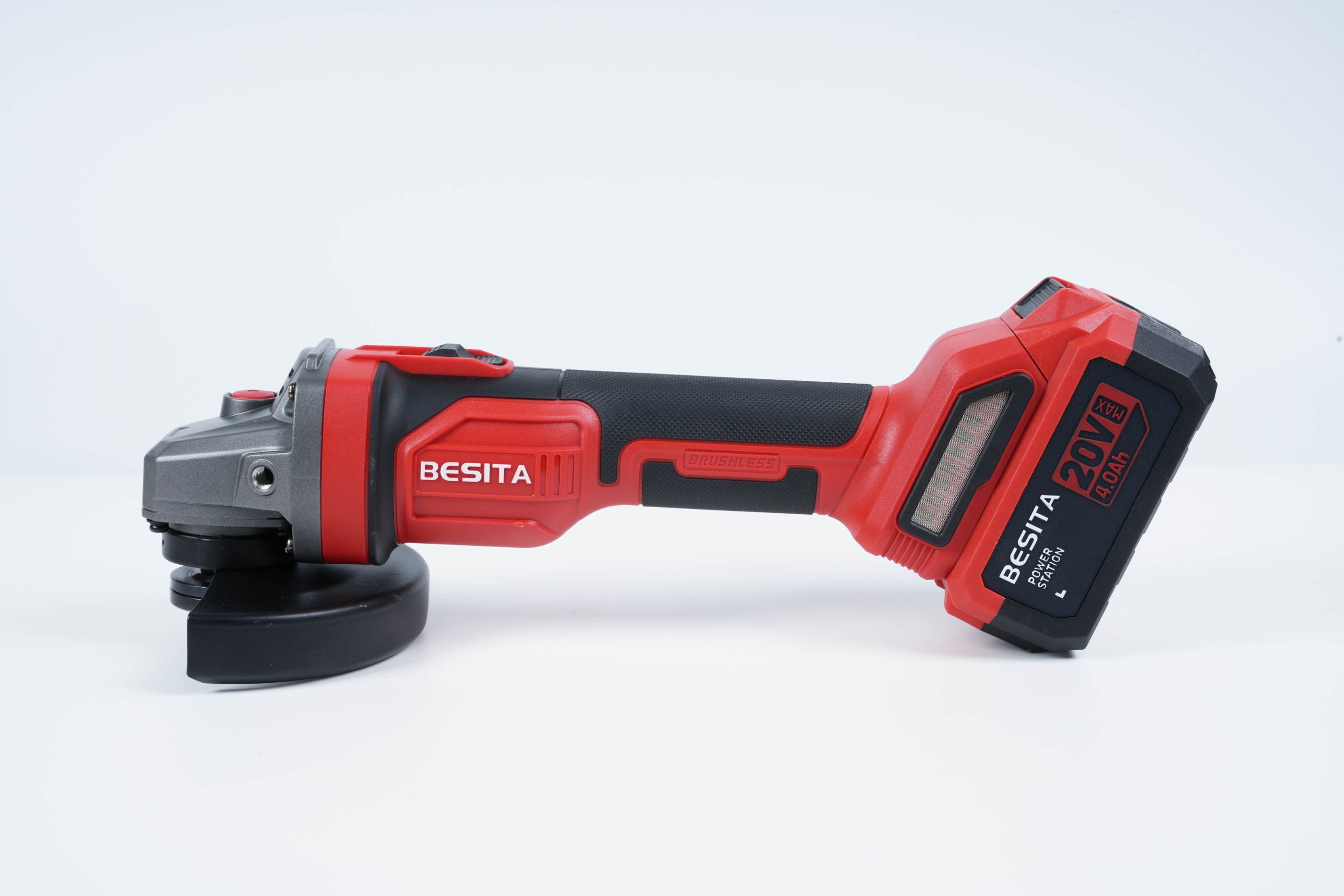 E-601-20V无刷锂电角磨  4.0AH两电一充