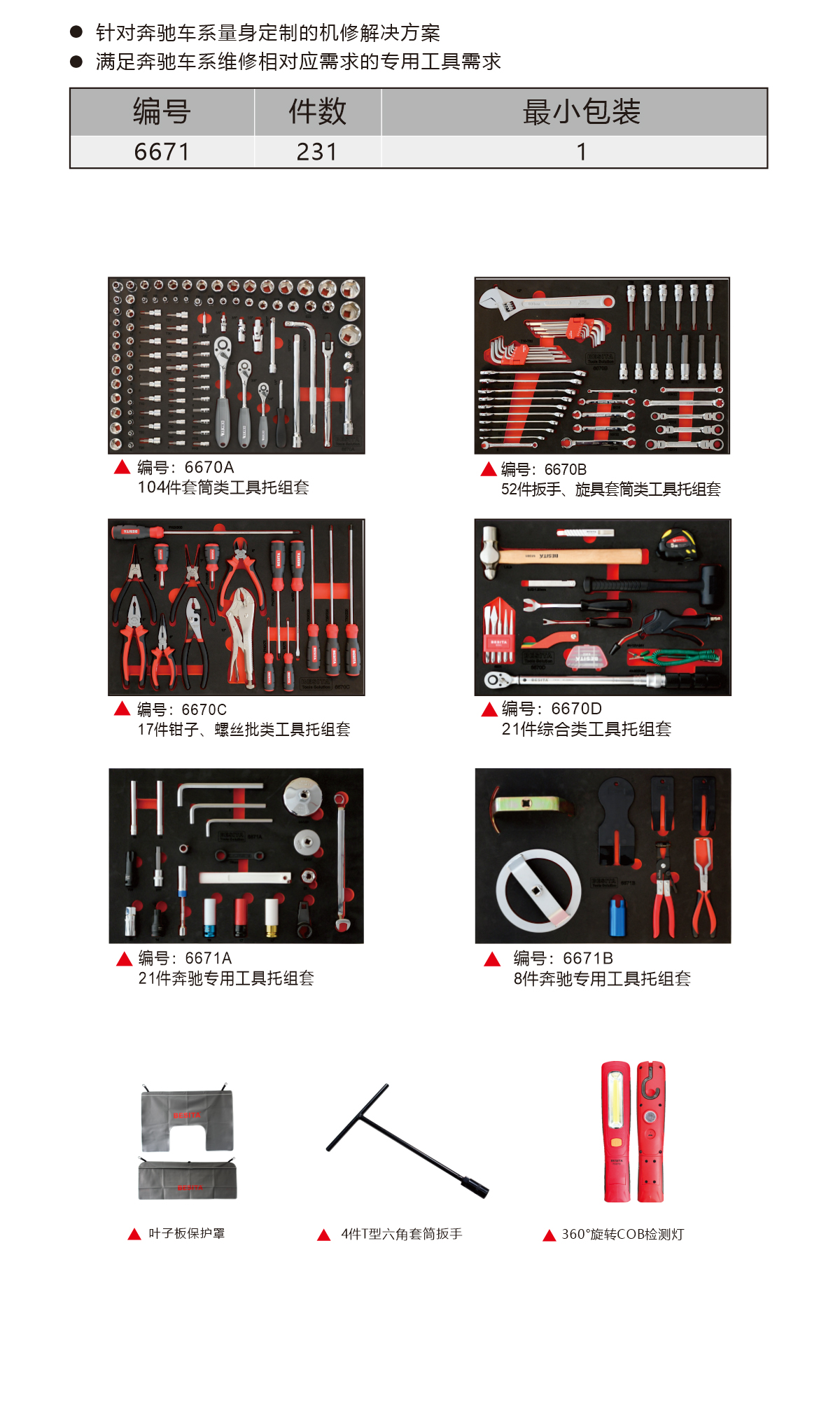 231件奔驰综合工具方案