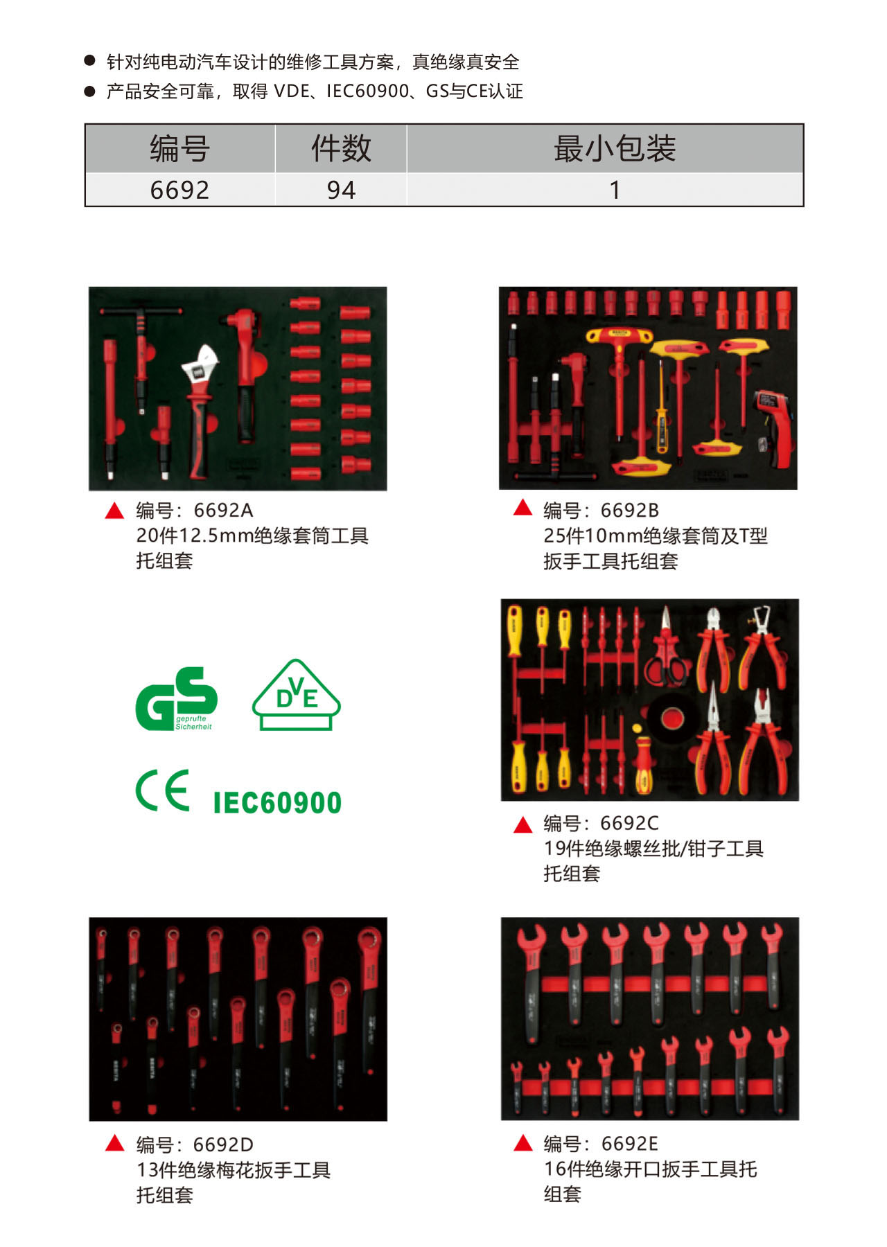 94件新能源工具方案（纯电动）（NO.6692）