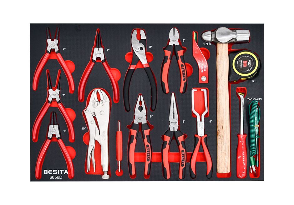 16件钳子工具托组套（NO.6656D）