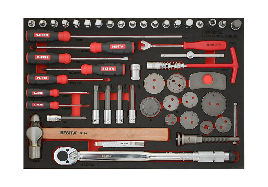 50件螺丝批、汽保类工具托组套（NO.6690B）