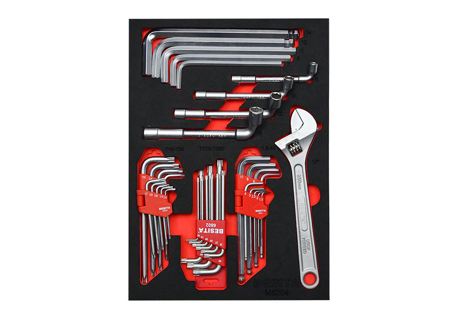 37件内六角扳手工具托组套（NO.M6204）