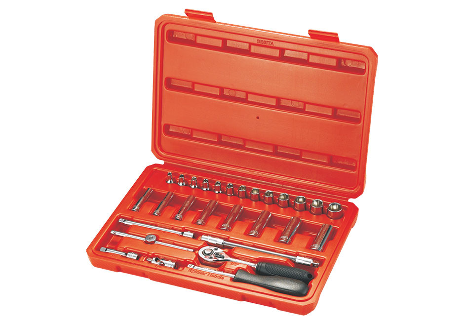 28件6.3mm公制套筒组套（NO.6109）