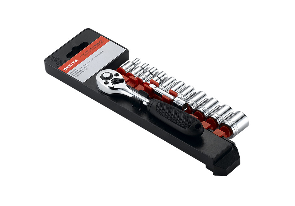 13件6.3mm公制套筒组套（NO.6115）