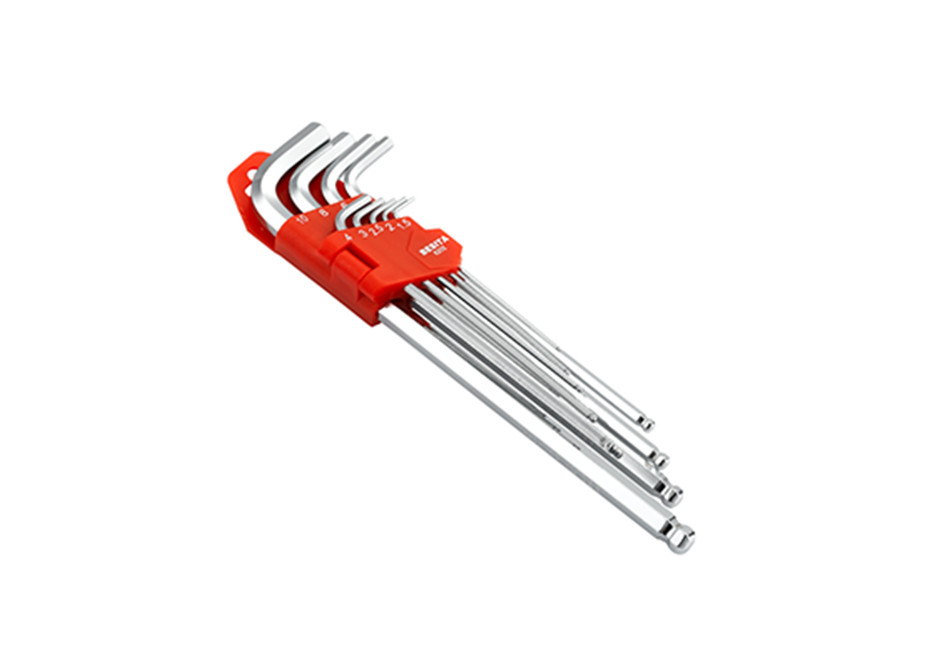 9件特长球头内扳手组套（镜面）（NO.6205）