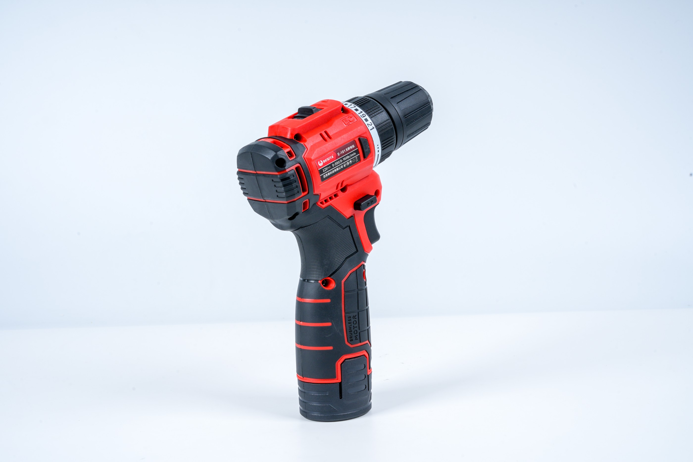 E-101-12V无刷锂电电钻（30Nm)2.0AH两电一充