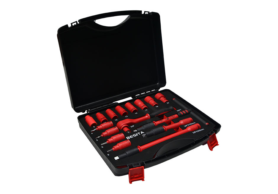 16件10mm系列绝缘套筒组套（NO.6132）